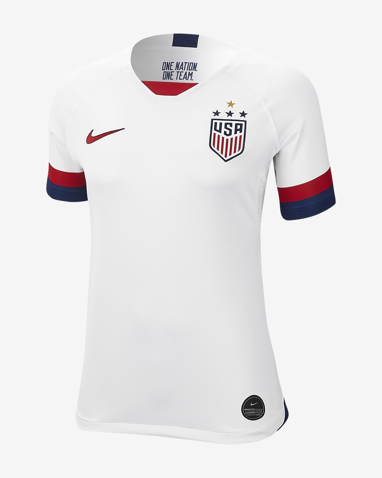 USA Women's Soccer Jersey and Short Set-2019/2020 Four Star Red and White 